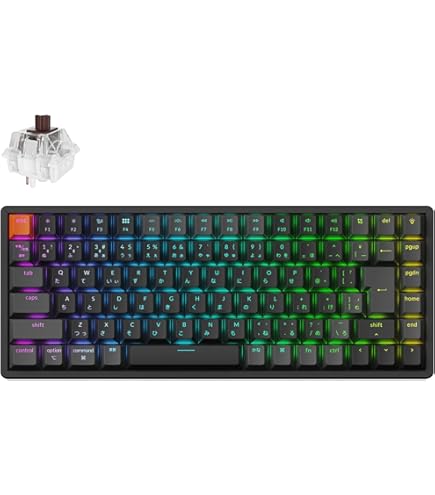 Amazon | Keychron V1 有線カスタムメカニカルキーボード 75